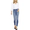 Nydj Ami Womens High Rise Light Wash Skinny Jeans In Multi