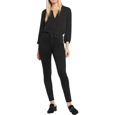 Nydj Ami Womens Stretch Denim Skinny Jeans In Black