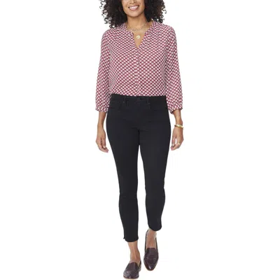 NYDJ AMI WOMENS TUMMY CONTROL ANKLE SKINNY JEANS