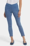 Nydj Ankle Slit Pull-on Jeans In Blue