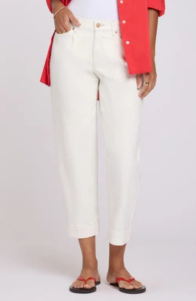 Nydj Ankle Tapered Balloon Jeans In White