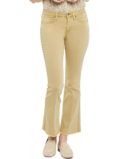 Nydj Ava Womens High Rise Ankle Flare Jeans In Neutral