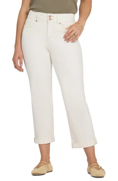 Nydj Bailey Cool Embrace® High Waist Crop Relaxed Straight Leg Jeans In Neutral
