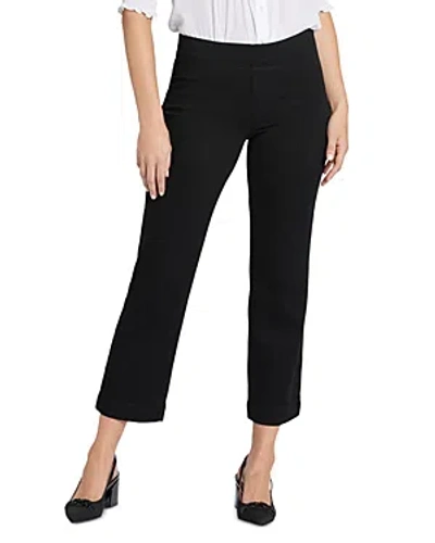 Nydj Bailey High Rise Straight Leg Jeans In Overdye Black