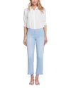 Nydj Bailey Pull-on Ankle Relaxed Straight Leg Jeans In Santorini
