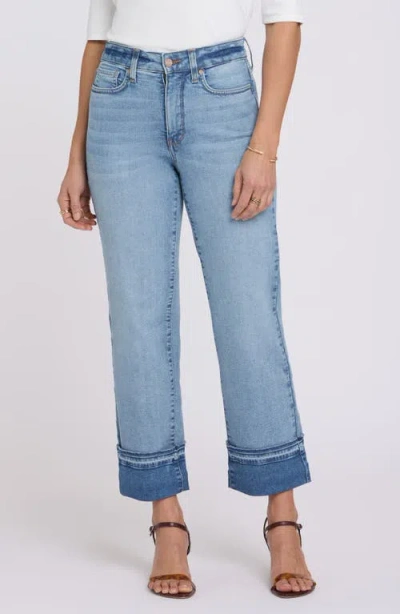 Nydj Bailey High Waist Ankle Relaxed Straight Leg Jeans In Multi