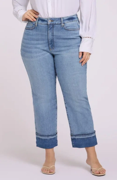 Nydj Bailey High Waist Release Hem Cuff Ankle Jeans In Blue