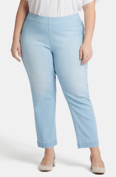 Nydj Bailey Pull-on Ankle Relaxed Straight Leg Jeans In Santorini
