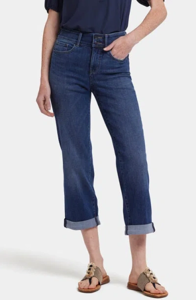 Nydj Bailey Relaxed Crop Straight Leg Jeans In Asturia Shore