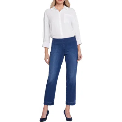 Nydj Bailey Relaxed Womens Denim Light Wash Ankle Jeans In Multi