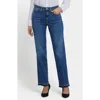 Nydj Bailey Release Hem High Waist Relaxed Straight Leg Jeans In Blue