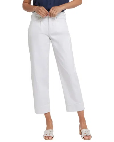 Nydj Balloon Optic White Ankle Crop Jean