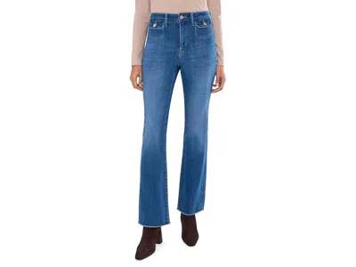 Nydj Barbara Bootcut Front Button-flap Pockets Jeans Women's Clothing Larkspur: 2 32, Cotton/denim/elasta In Blue