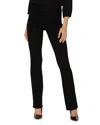 Nydj Sheri Rivet Side Slit Slim Ankle Jeans In Black