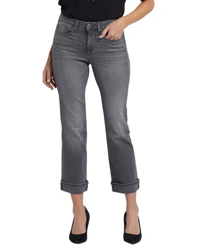 Nydj Barbara Harbor Gray Ankle Crop Jean In Gilt