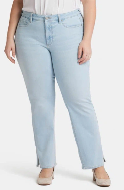 Nydj Barbara Side Slit Bootcut Jeans In Oceanfront