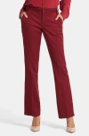 Nydj Barbara Stretch Twill Bootcut Pants In Wild Currant