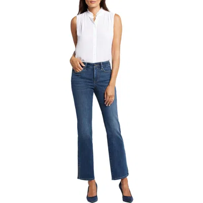 Nydj Barbara Womens Slit Denim Bootcut Jeans In Olympus