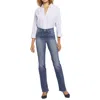 Nydj Waist Match Alina Womens Tummy Slimming Denim Leggings In Multi