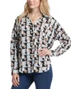 Nydj Becky Recycled Polyester Georgette Blouse