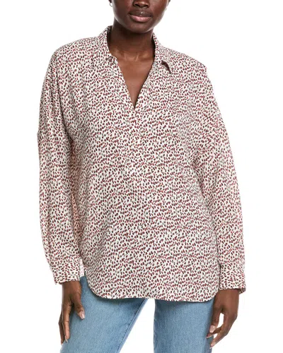 Nydj Becky Blouse In Brown