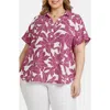 Nydj Becky Georgette Popover Top In Adonia