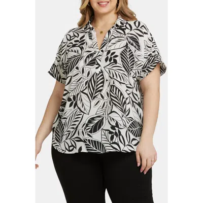Nydj Becky Georgette Popover Top In Gerania