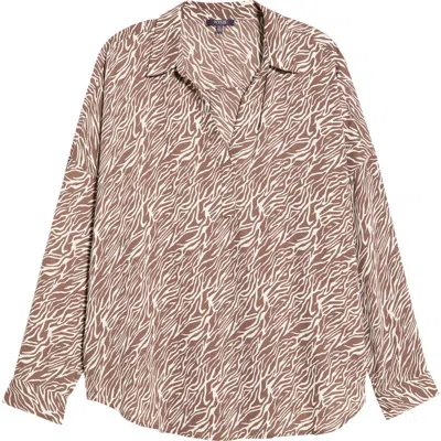 Nydj Becky Recycled Polyester Georgette Blouse In Multi