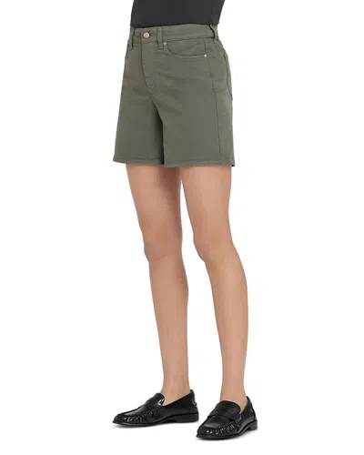 Nydj Berkyn Relaxed Denim Shorts In Desert Green