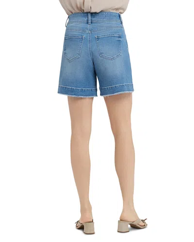 Nydj Berkyn Relaxed Denim Shorts In Sunset Villa In Blue