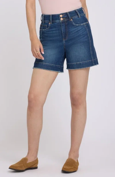 Nydj Berkyn Relaxed Denim Shorts In Sunset Villa In Blue
