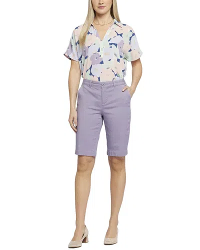 Nydj Bermuda Lilac Chalk Short In Multi