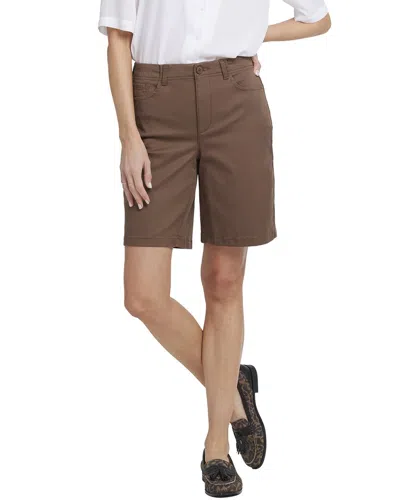 Nydj Bermuda Mocha Short In Brown