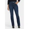 Nydj Billie Front Seam High Waist Mini Bootcut Jeans In Blue
