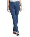 Nydj Billie Pinstripe High Waist Mini Bootcut Jeans In Icy Stripe