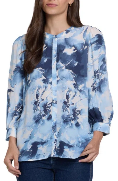 Nydj Bonnie Button-up Top In White