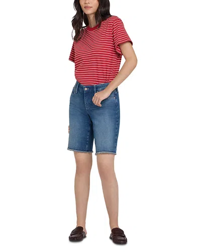 Nydj Boyfriend Denim Shorts In Blue