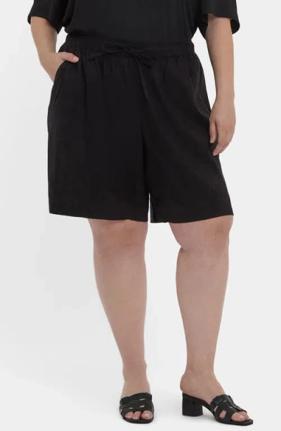 Nydj Breezy Bermuda Shorts In Black