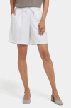 Nydj Breezy Bermuda Shorts In White