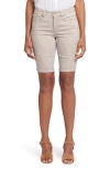 Nydj Briella Floral Print Bermuda Shorts In Sandbar Stripe