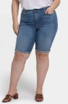 Nydj Briella Cuff Shorts In Barcelona Breeze
