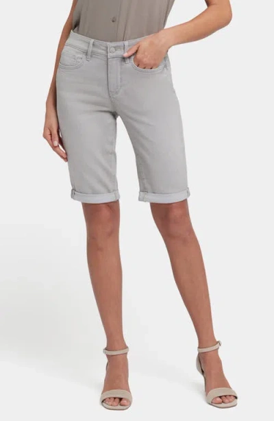 Nydj Briella Roll Cuff Shorts In Grenada Mist
