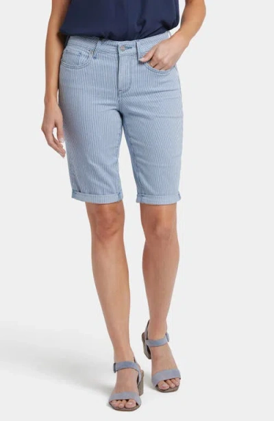 Nydj Briella Roll Cuff Shorts In Merida Stripe