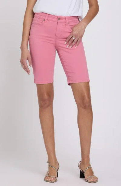 Nydj Briella Stripe Denim Bermuda Shorts In Multi