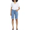 Nydj Briella Womens Cuffed Denim Denim Shorts In Multi
