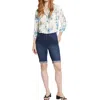 Nydj Briella Roll Cuff Denim Bermuda Shorts In Multi