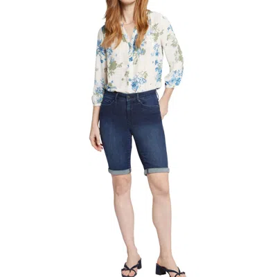 NYDJ BRIELLA WOMENS CUFFED DENIM DENIM SHORTS