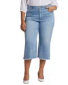 Nydj Major High Waist Wide Leg Capri Jeans In Multi