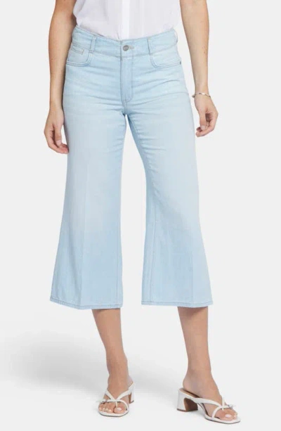 Nydj Brigitte High Waist Capri Wide Leg Jeans In Oceanfront