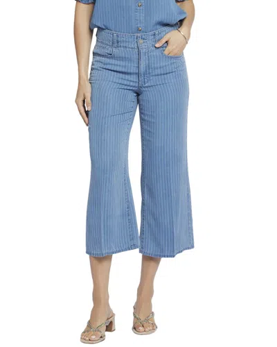 Nydj Brigitte Light Marine Wide Leg Jean In Blue
